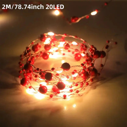 Pearl String Lights | 2m / 5m Length | 20 / 50 LEDs | Warm White | Battery Operated & Flexible