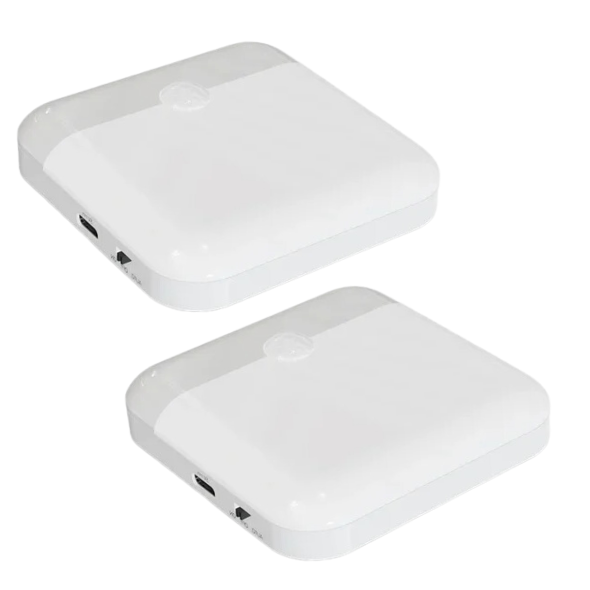 Square LED Lamp with Motion Sensor and Type-C Charging