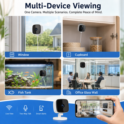 WiFi Security Camera for Windows, 1080P with 32GB Memory Card
