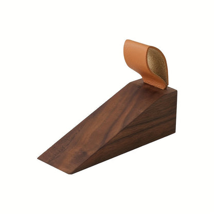 Wooden Door Stopper – Scandinavian Style with Non-Slip Base