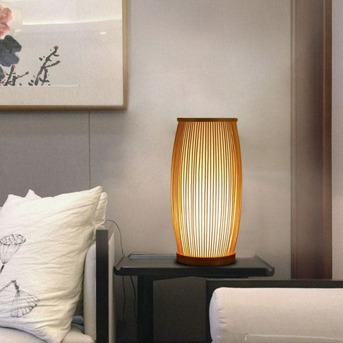 Stylish Bamboo Bedside Light