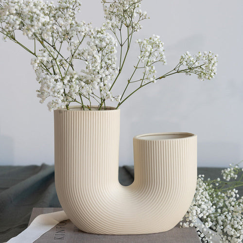 Beige Decorative Vase – STRÅVALLA Style