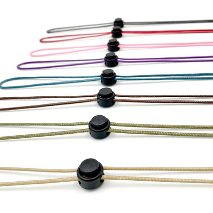Eyewear Retainer with Adjustable Fit and Security Toggle