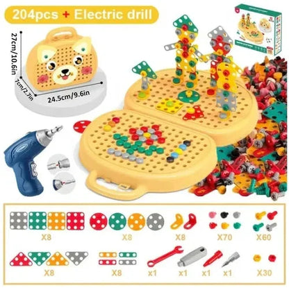 Creative Builder Set with Toy Drill | Imaginative Construction Kit
