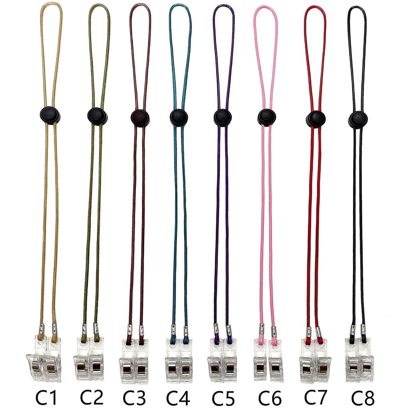 Eyewear Retainer with Adjustable Fit and Security Toggle