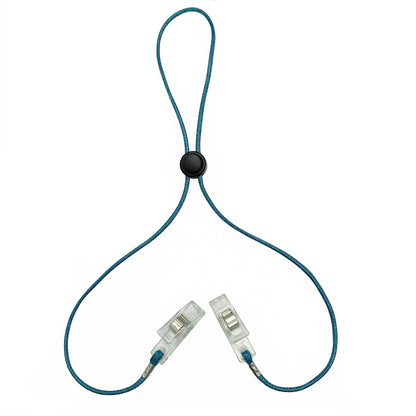 Eyewear Retainer with Adjustable Fit and Security Toggle