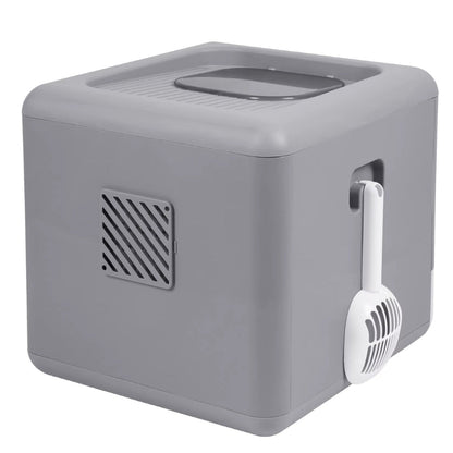 Portable Cat Litter Box - Space-Saving and Collapsible Design