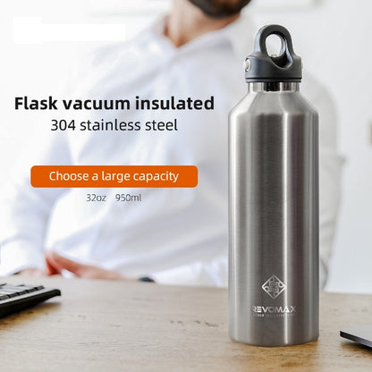 Vacuum-Sealed Water Bottle in Stainless Steel