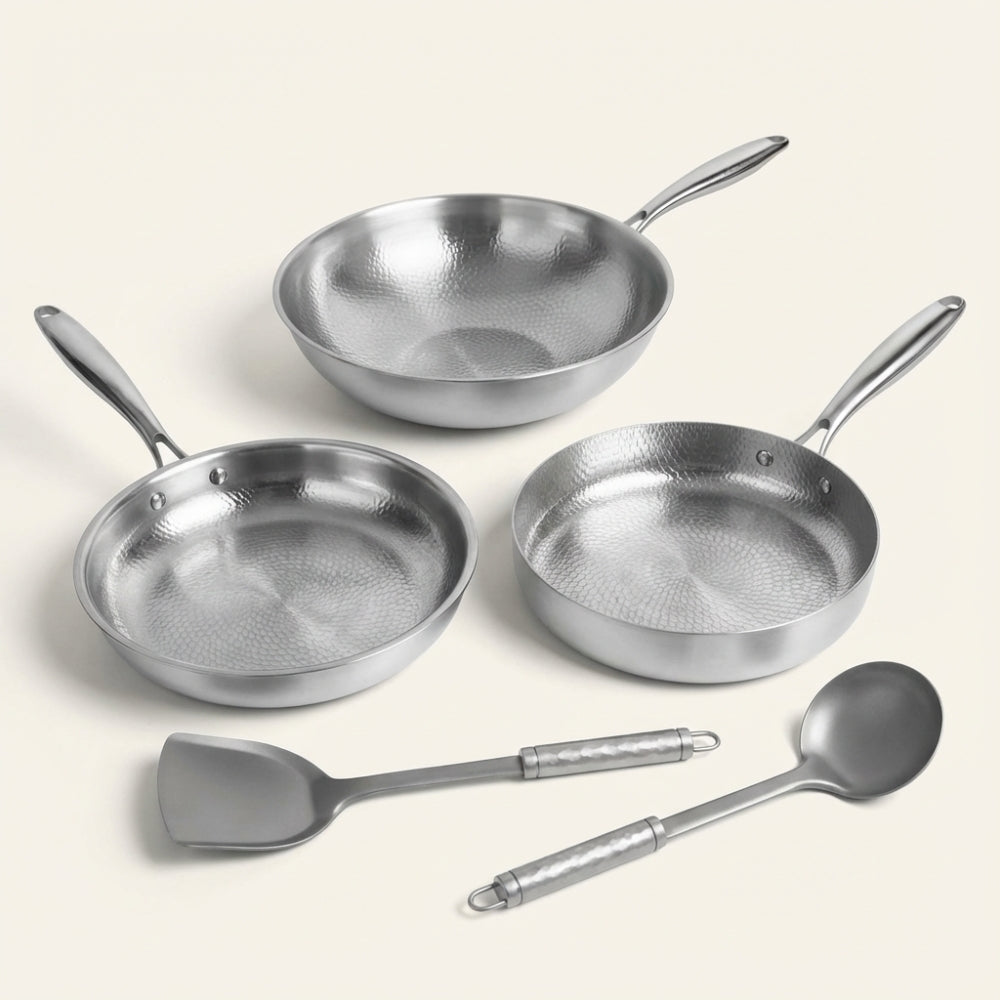 Titanium Kitchen Cookware Collection – Non-Stick Pots and Pans