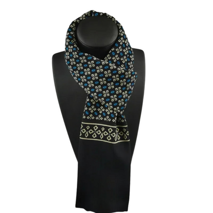 Plaid Silk Scarf for Men and Women – Warm Winter Accessory