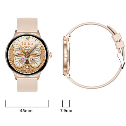 SlimFit Smartwatch – Health Tracker with AMOLED Display, Ultra-slim Design