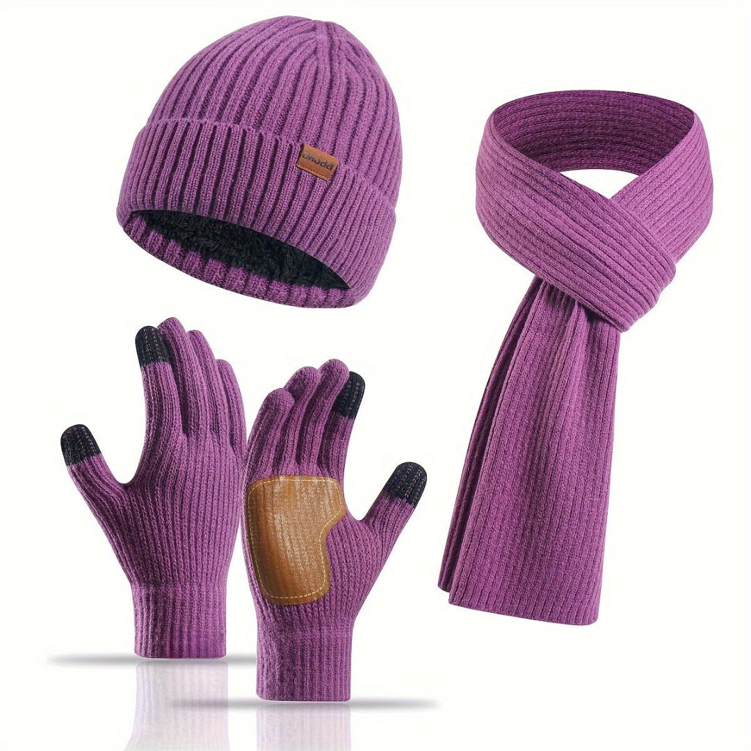 Cozy Knitted Winter Set - 3 Pieces for Warmth