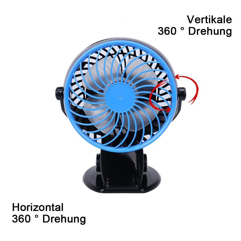 Rechargeable Lithium-Ion Fan - Portable 360° Design