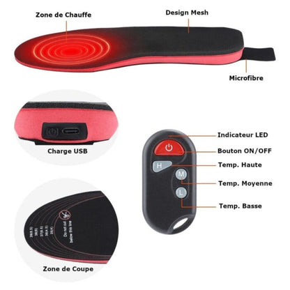 Electric Heated Insoles for Reusable Comfort