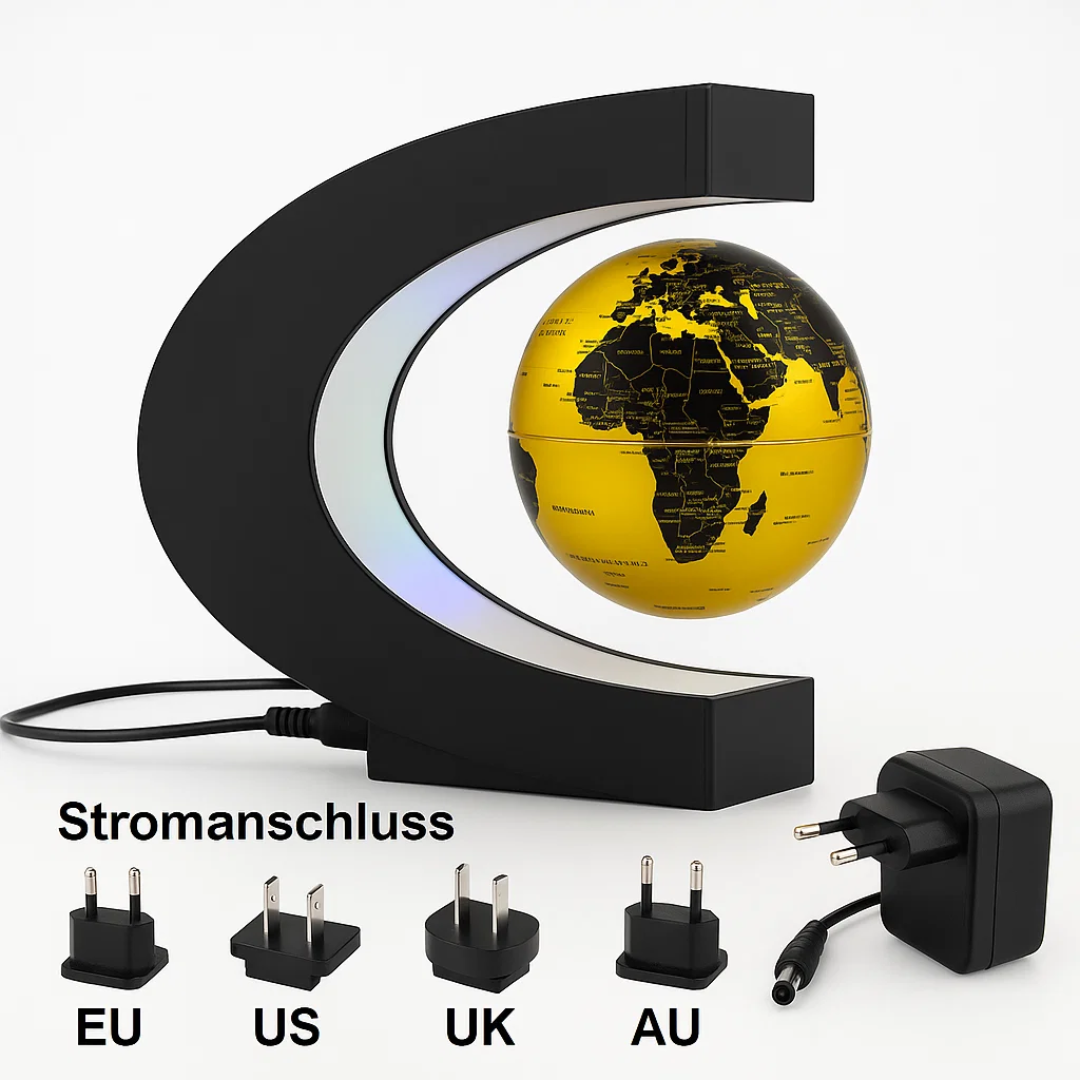 LED World Globe with Magnetic Suspension – Floating Globe Lamp