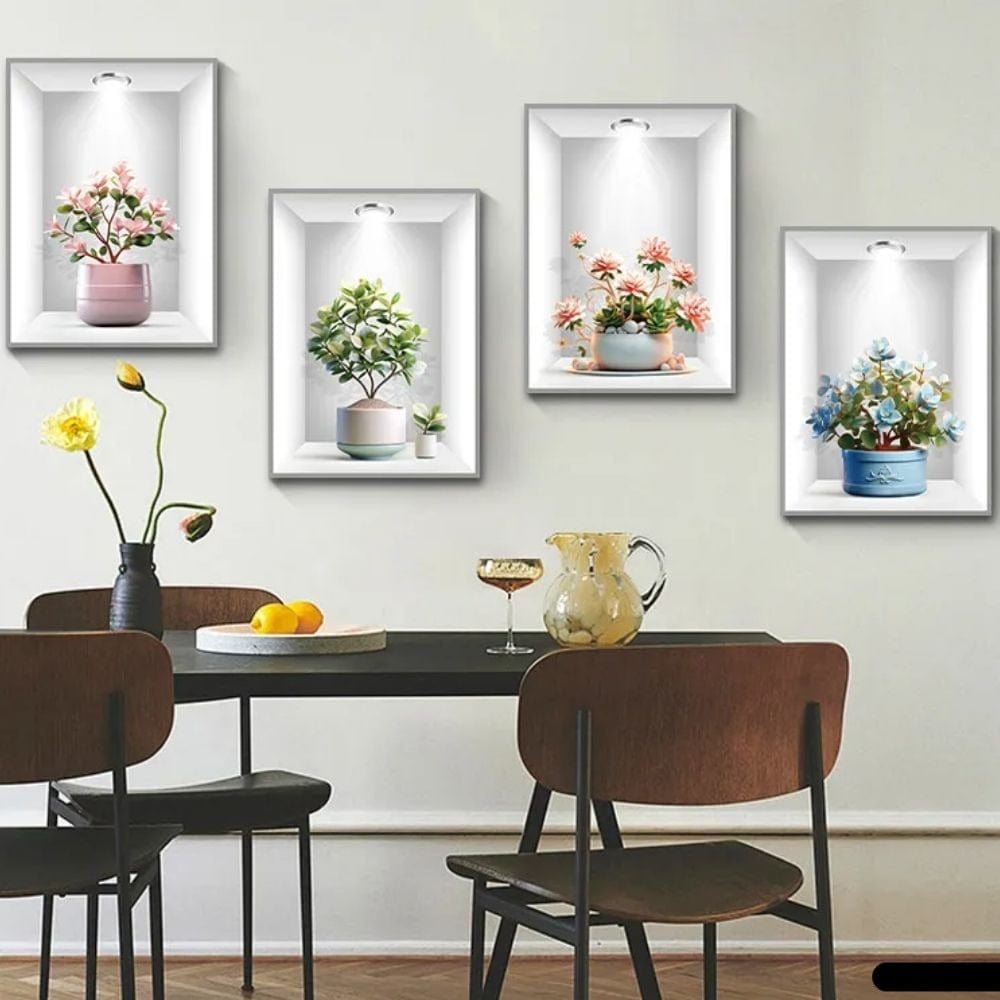 50% Discount | 3D Green Plant Wall Stickers