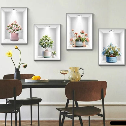 50% Discount | 3D Green Plant Wall Stickers
