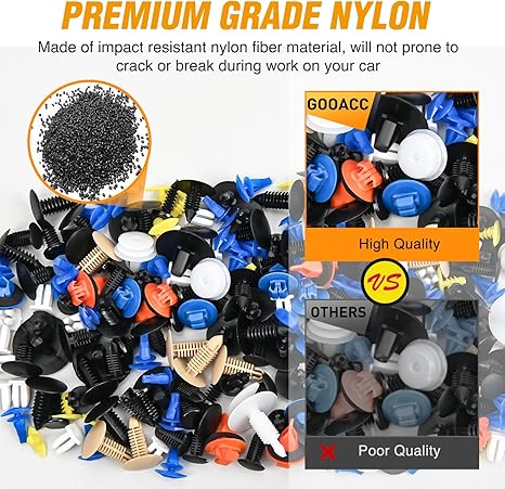 AutoFix Pro – 725 Piece Universal Clip Set for Easy Repairs