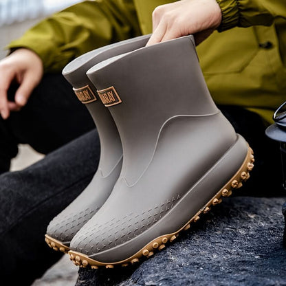 Waterproof Slip-On Rain Boots for Easy Wear