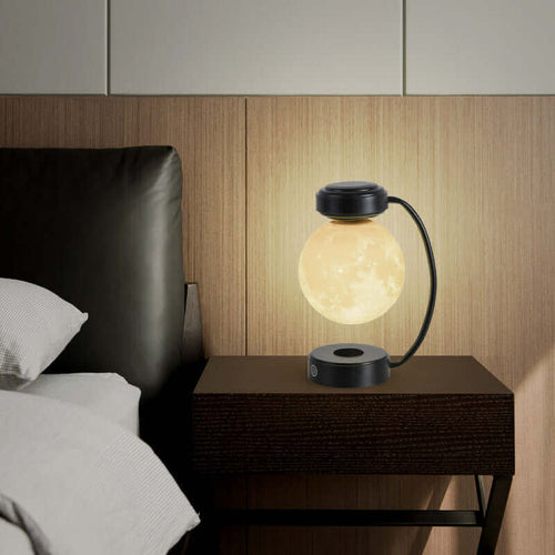 Wireless Magnetic Levitating 3D LED Moon Lamp – Rotating Floating Light for Home, Office, School