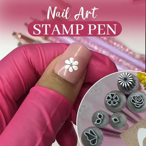 Precision Nail Art Stamp Pen | Quick-Drying Color for Easy Designs