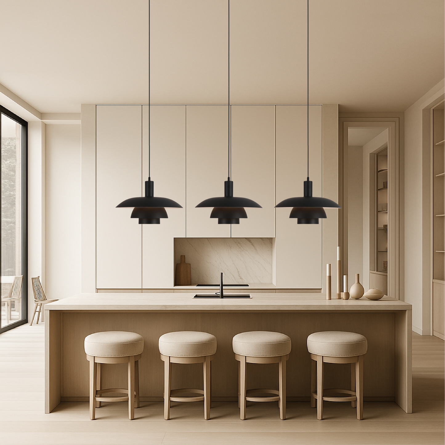 Scandinavian Minimalist Ceiling Lamp – Danish Pendant Light Design