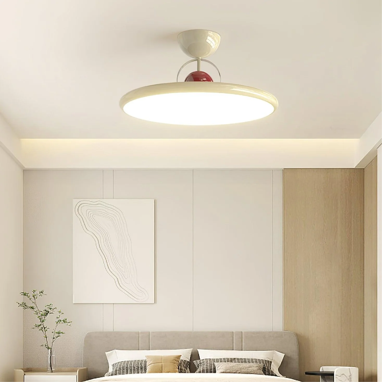 Modern Low Profile Ceiling Fixture - Elegant Flush Mount Light