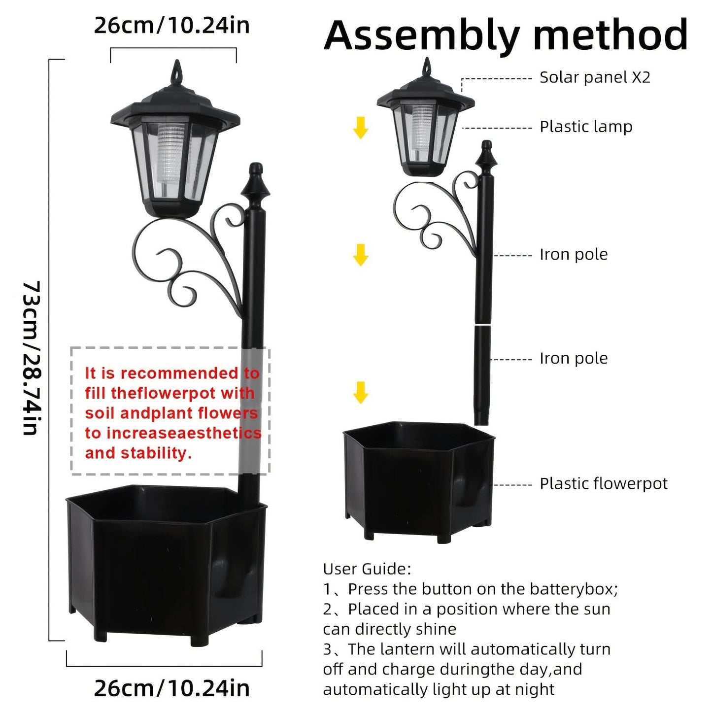 Pathway Light for Garden Pots – Solar Powered Illumination