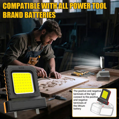 PowerBeam Portable LED Worklight | Compatible with Major Brands