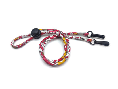 Floral Eyewear Holder with Adjustable Strap