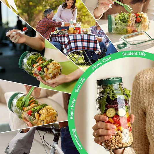 Crunchy Salad Keeper – Keep Your Meals Fresh and Leak-Proof Anywhere