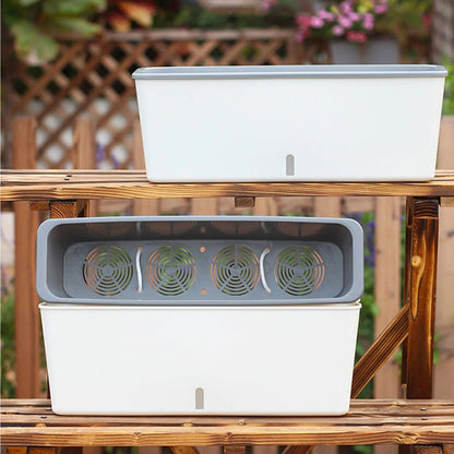 Self-Watering Plant Pot with Water Level Indicator | 43.5 cm | Dual Chamber Design