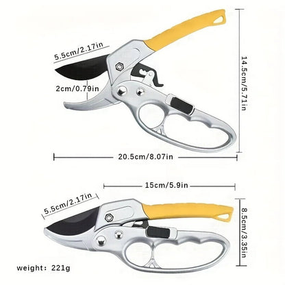 Pulley Garden Pruner with SK5 Steel | Energy Efficient for 18 mm | Professional Tree Shears