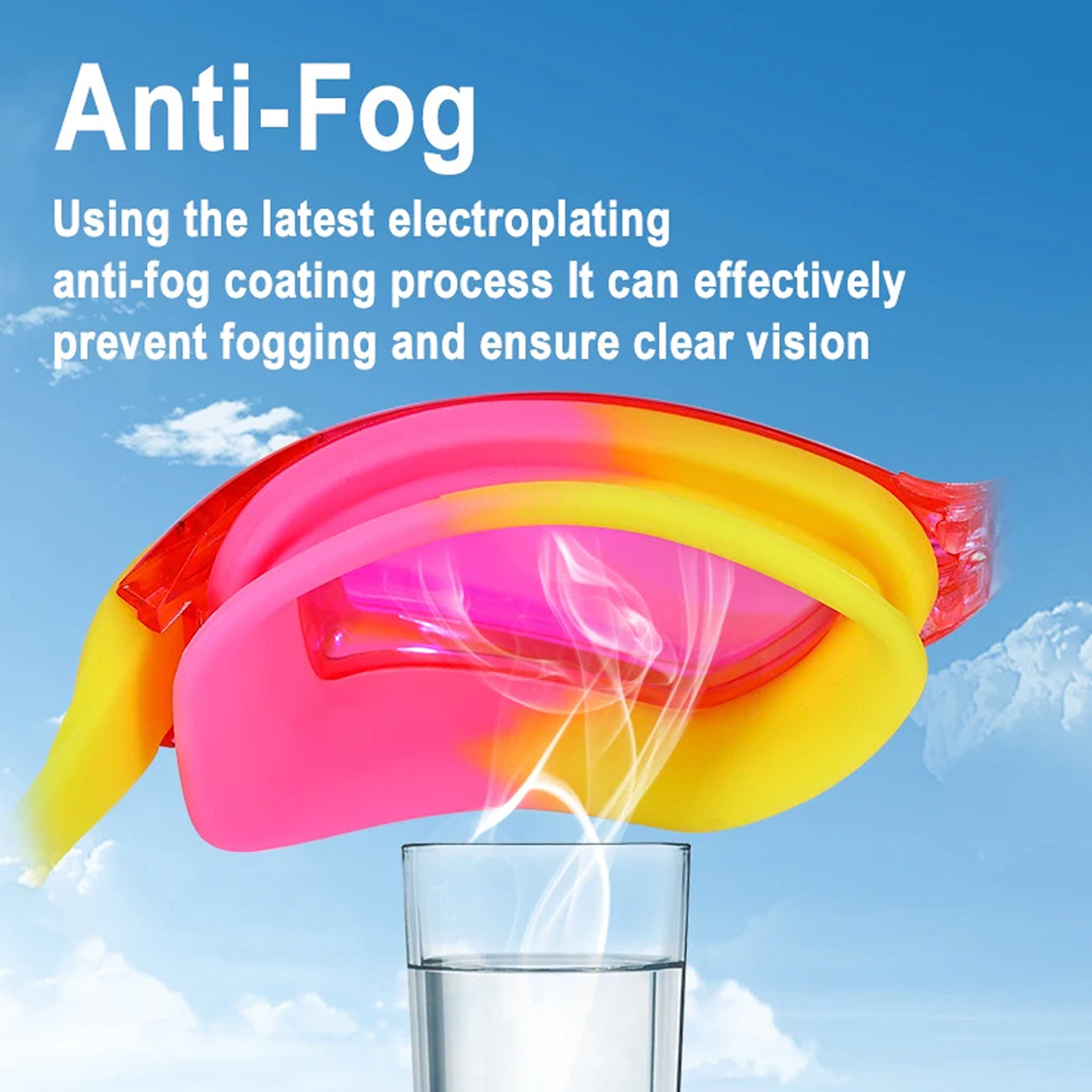 Children's Anti-Fog Swim Goggles with Wide View - Available in UK