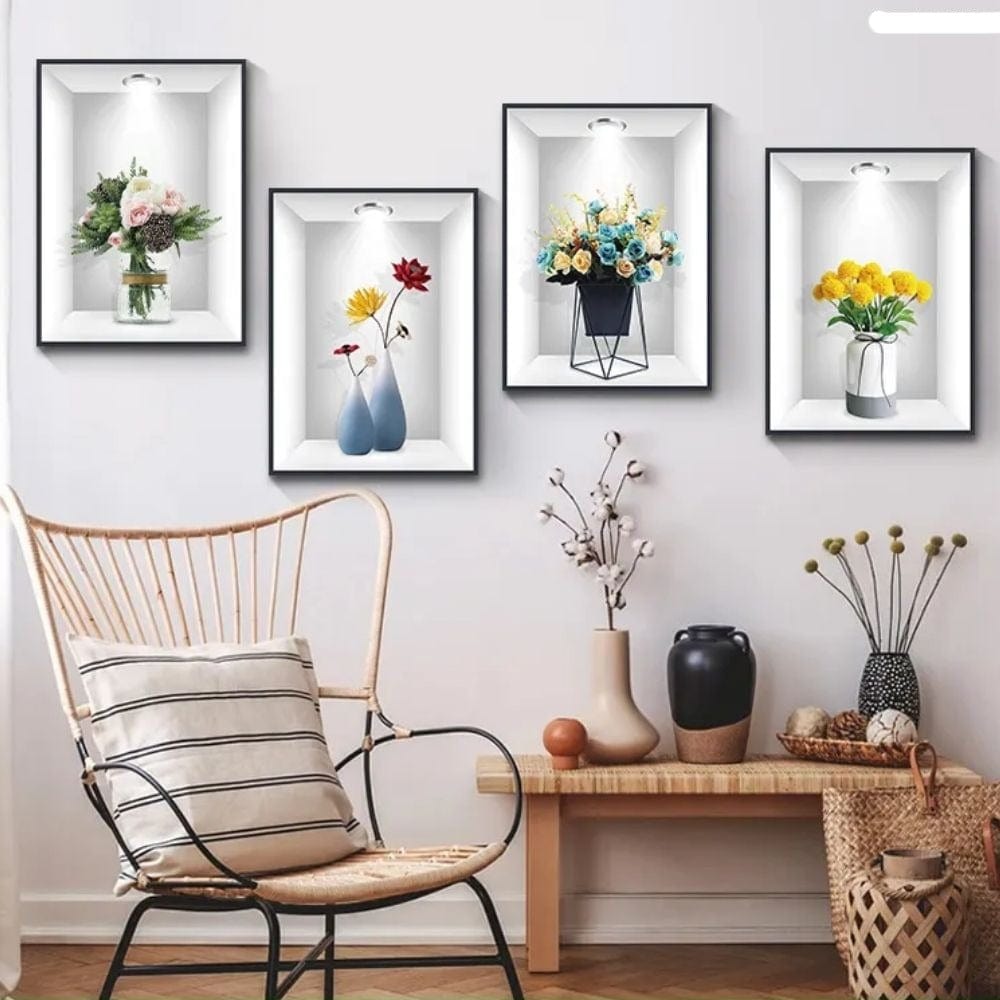 50% Discount | 3D Green Plant Wall Stickers