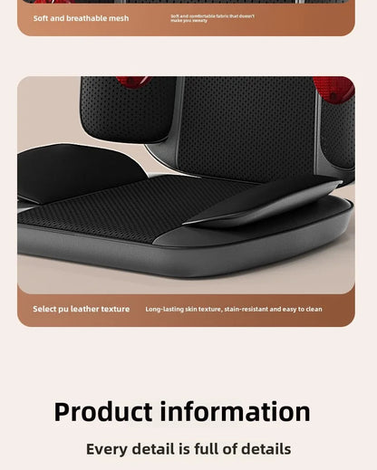 Heat-Enhanced Massage Cushion – Full Body Vibration for Office & Car