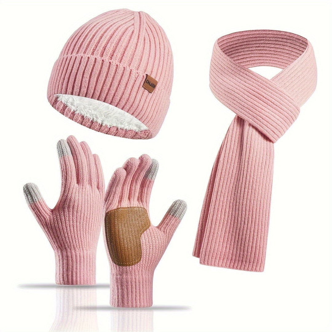 Cozy Knitted Winter Set - 3 Pieces for Warmth
