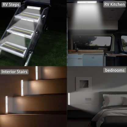 Indoor Cabinet and Wardrobe Light Strip with Rechargeable Motion Sensor
