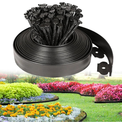 Lawn Edge Border 5m/10m | 5 cm Height | Includes Support Posts