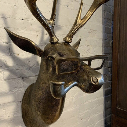 Hand-Painted Resin Animal Head Wall Decor – Playful Figurines