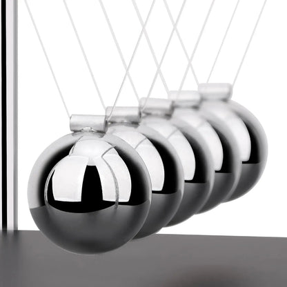 Kinetic Pendulum with Steel and Wooden Balls | Continuous Motion Educational Physics Decor
