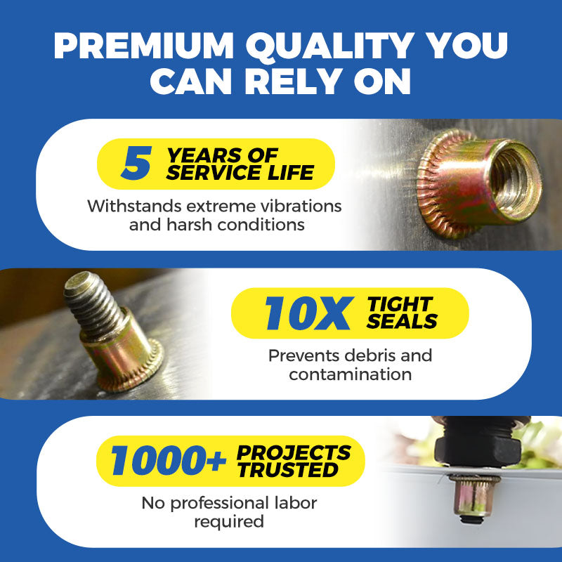 Flat Head Rivet Nut Insert Set