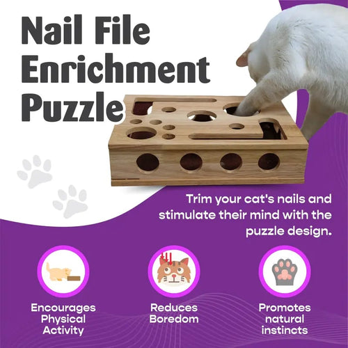 Engaging Cat Puzzle Toy | Interactive Treat Dispenser