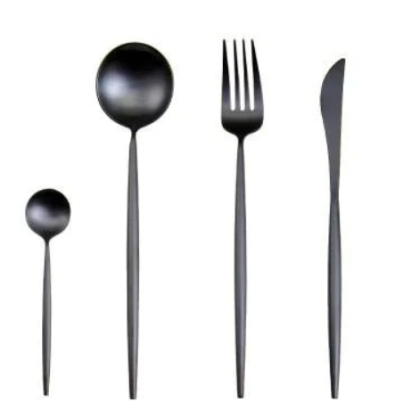 Luxury Gold and Silver Cutlery Set - 24 Stainless Steel Pieces
