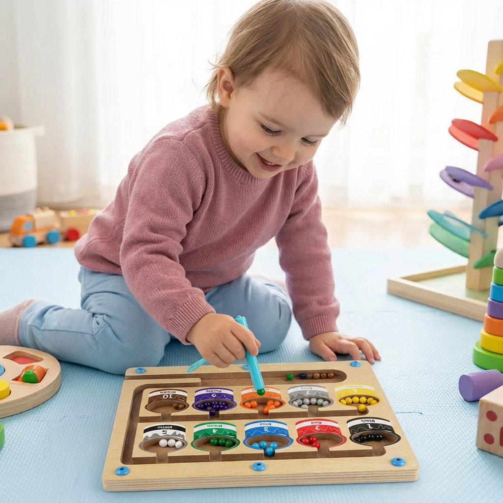 Magnetic Maze Game for Montessori Learning