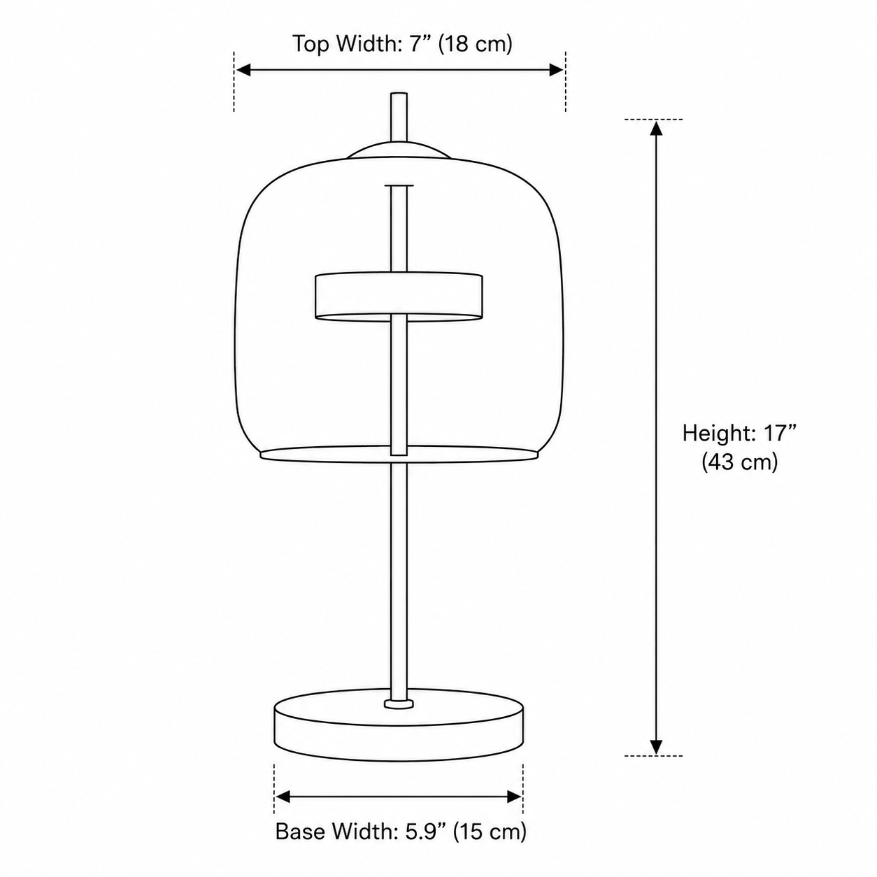 Table Lamp with Stained Glass Shade and Gold Iron Base