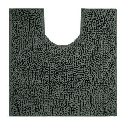 U-Shaped Toilet Mat – Chenille Bath Rug with High Absorbency, Non-Slip, Machine Washable, Soft and Cozy