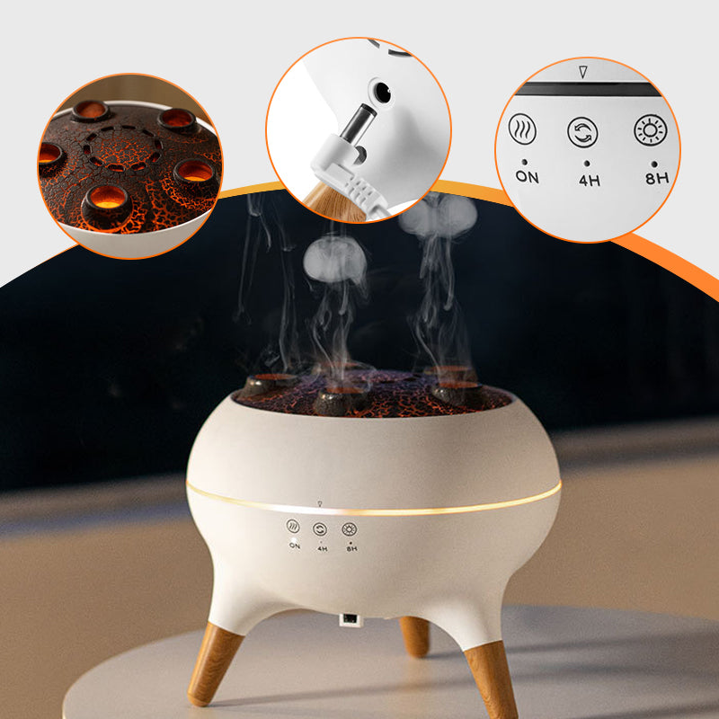 TranquilMist Ultrasonic Aroma Dispenser with Jellyfish Effect