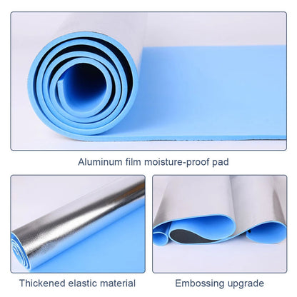 Yoga Mat 6–10 mm | Aluminum Insulation | Non-Slip EVA | 180x50 cm
