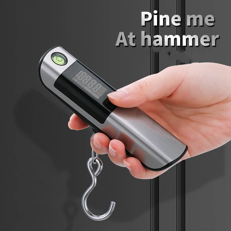 Portable Mini Scale with Built-in Ruler | 50 kg Capacity | LCD Display